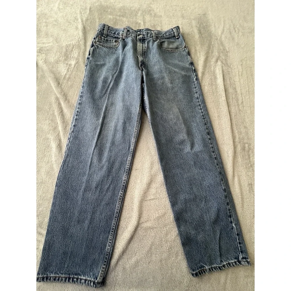 Levis 550 Mens Jeans 36x30 Relaxed Fit Blue Classic Denim Pants